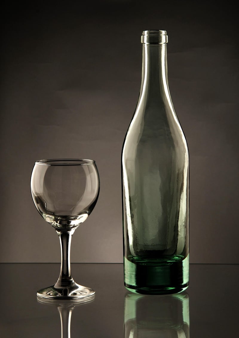 Repurposed Wine Bottle Vases